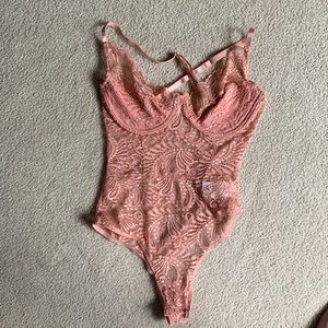 Light Pink Lacey Bodysuit